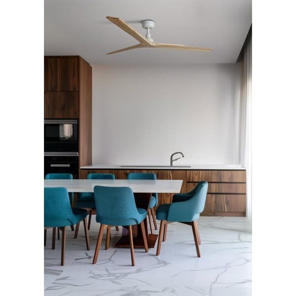 KLIM L takfläkt - FARO BARCELONA - Vit - LED - 6 hastigheter