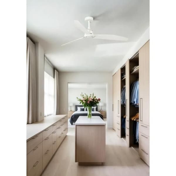 JUST FAN takfläkt - FARO BARCELONA - Vit - 6 hastigheter - LED
