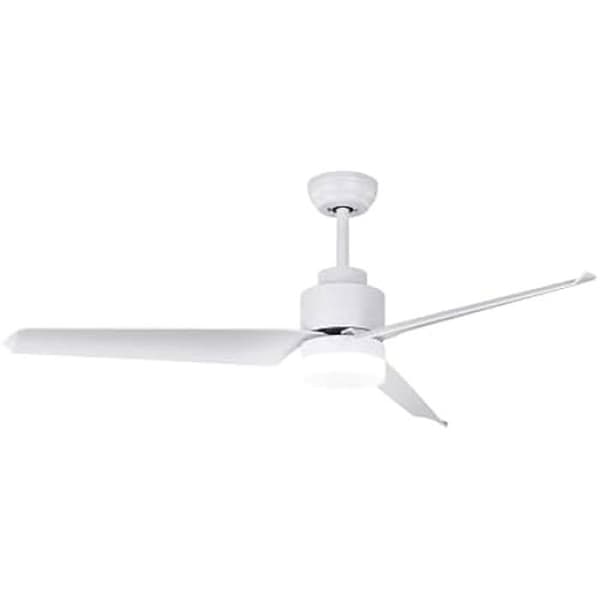 SPC Conforto DC Max 2 - Takfläkt med justerbar ljusstyrka i 3 toner, supertyst och effektiv 43W DC-motor, Ø132