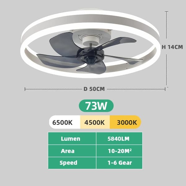 Kattotuuletin valoilla, kaukosäätimellä, energiatehokas suunnittelu,SGT33CM-Musta