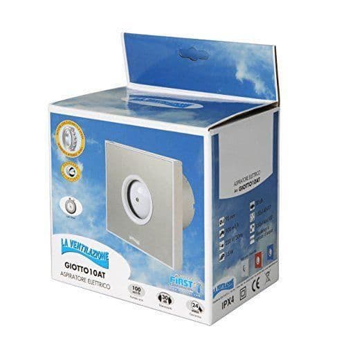 Extra platt spiralformad dammsugare - Ventilation - Giotto10 - Grå - 15 W - 150 x 140 x 97 mm
