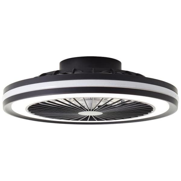 99992-22 Lamp Brilliant Palmero LED taklampa 46,5cm med integrerad svart metallfläkt 40 W LED