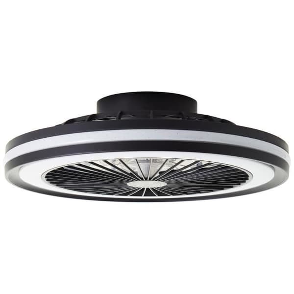 99992-22 Lamp Brilliant Palmero LED taklampa 46,5cm med integrerad svart metallfläkt 40 W LED