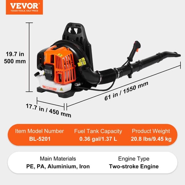 Inline kanalfläkt-VEVOR152,4 mm, tyst luftutsug 550m³/h Variabel hastighetskontroll AC-motor