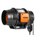Miniatyrbild 1 av 5: Inline kanalfläkt-VEVOR152,4 mm, tyst luftutsug 550m³/h Variabel hastighetskontroll AC-motor