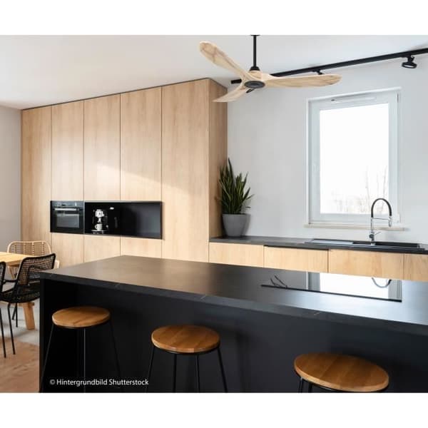 Takfläkt - CasaFan - ECO GENUINO 122 - Massivt trä - Ø 122 cm - 6 hastigheter - Vit