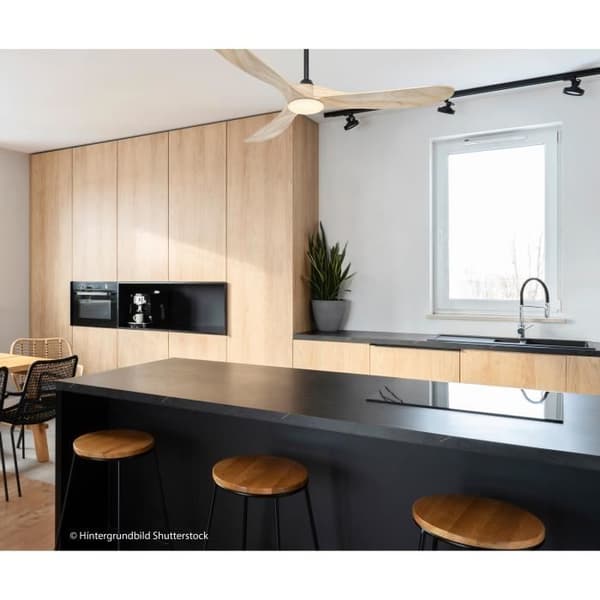 Takfläkt - CASA FAN - ECO GENUINO-L 152 - Borstad krom - Ø 152 cm - 6 hastigheter