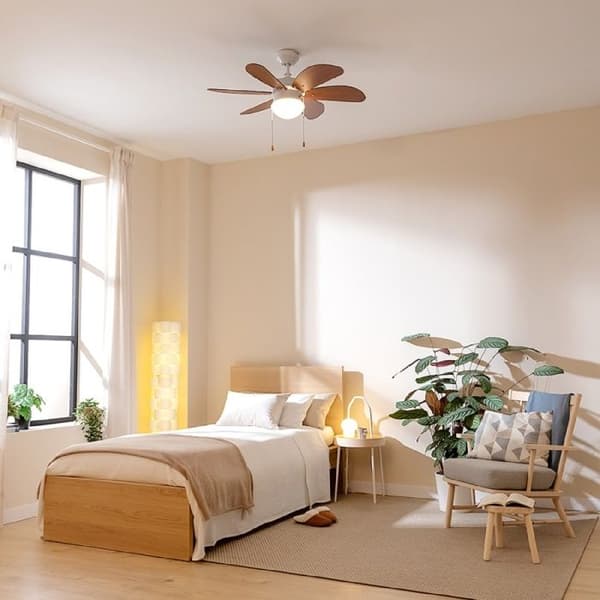 Cecotec Takfläkt med lampa EnergySilence Aero 365 Vit&amp;Trä