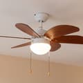 Miniatyrbild 2 av 5: Cecotec Takfläkt med lampa EnergySilence Aero 365 Vit&amp;Trä