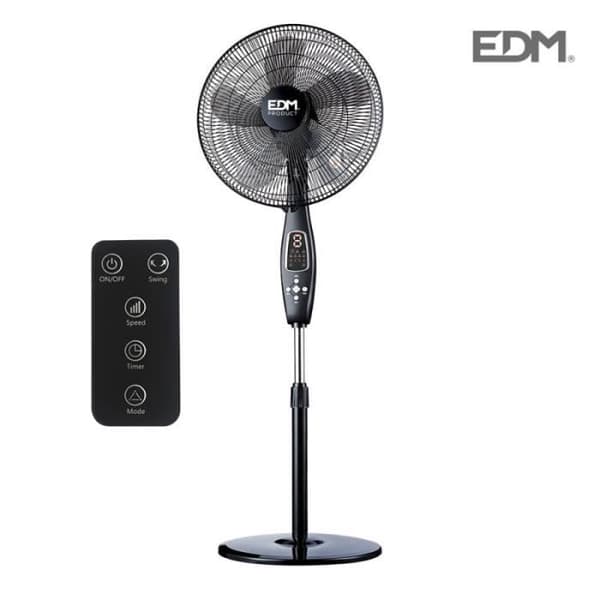 Golvfläkt - GREENICE - Svart - 60 W - 3 hastigheter - Flöde 4200M³/H