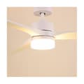 Miniatyrbild 2 av 4: GRUNKEL Takfläkt med LED-ljus 132cm diameter vit