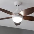 Miniatyrbild 5 av 5: Cecotec Takfläkt med lampa EnergySilence Aero 4200 Vit &amp; Mörkt Trä