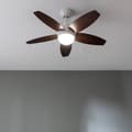 Miniatyrbild 2 av 5: Cecotec Takfläkt med lampa EnergySilence Aero 4200 Vit &amp; Mörkt Trä