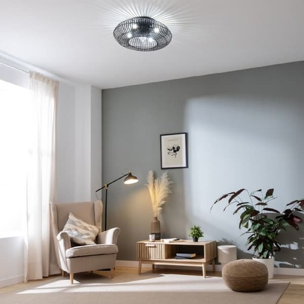 Cecotec Takfläkt med lampa EnergySilence LampAero 600 Natural DarkWood