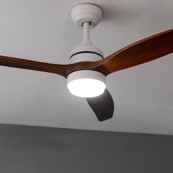 Cecotec Takfläkt med lampa EnergySilence Aero 5275 Vit &amp; Svart Trä