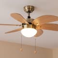 Miniatyrbild 2 av 5: Cecotec Takfläkt med lampa EnergySilence Aero 360 Gold&amp;Wood