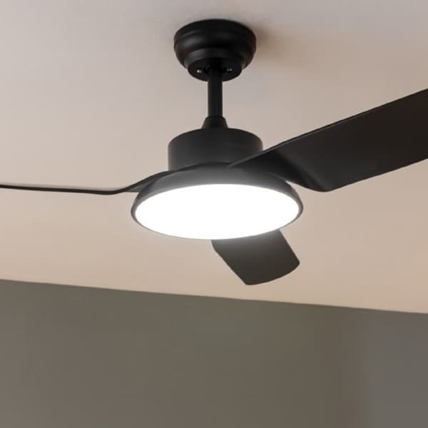 Takfläkt med lampa - Cecotec - EnergySilence Aero 5200 Light - Svart - 6 hastigheter - LED 20W