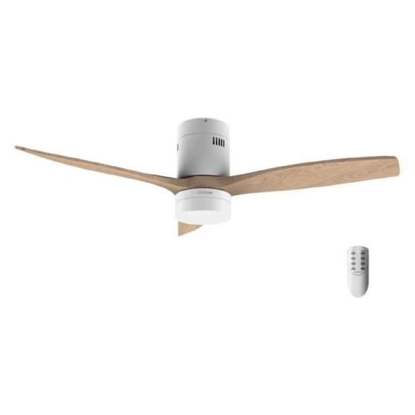 Cecotec klassisk takfläkt Energysilence Aero 5600 med ljus. 40W, DC-motor, diameter 132 cm, LED-lampa 18W, Timer