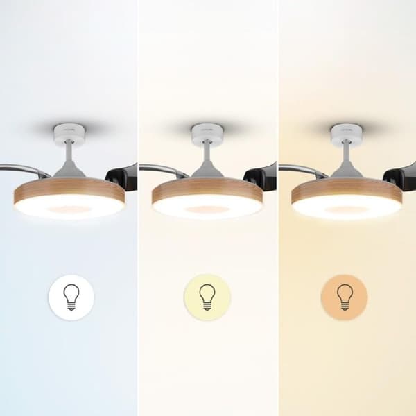 Cecotec Takfläkt med lampa EnergySilence Aero 4280 Invisible LightWood