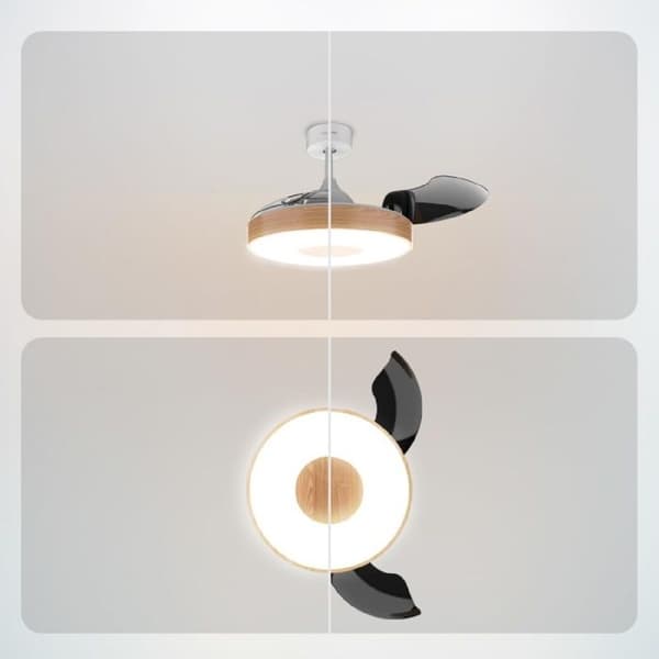 Cecotec Takfläkt med lampa EnergySilence Aero 4280 Invisible LightWood