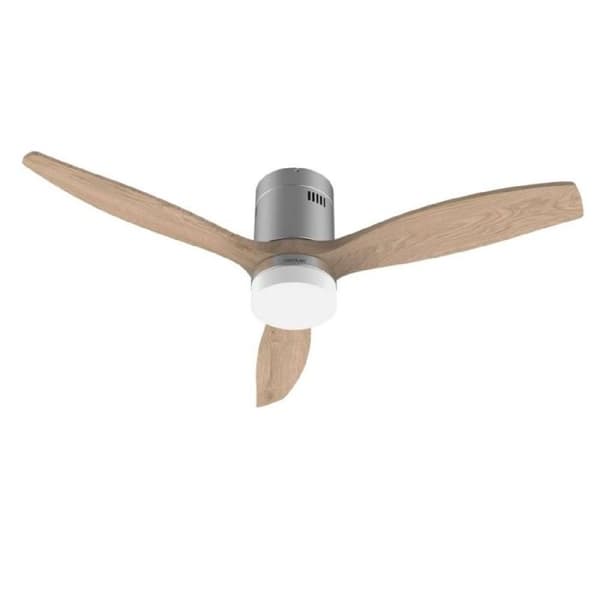 Cecotec Takfläkt Energysilence Aero 5600 Classic i stål. Motor 40W.DC, diameter 132cm, 3 blad, LED-lampa 18W, minu