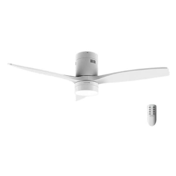 Cecotec klassisk vit takfläkt Energysilence Aero 5600. 40W, DC-motor, Diameter 132 cm, 3 blad, 18W LED-lampa