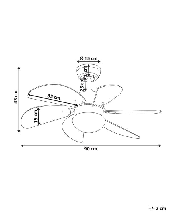 Takvifte med Lys Ventilator Blå Syntetisk Materiale og Kryssfiner Fjernkontroll Moderne Skandinavisk Stue