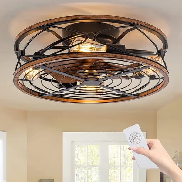 Moderni kattotuulettimen kaukosäätimellä, LED-valoilla, energiatehokkaalla DC-moottorilla,A, 220V