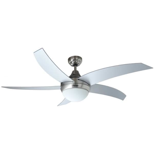 Takfläkt med lampa - Bestron - 132 cm - 60W - Silvergrå - 3 hastigheter