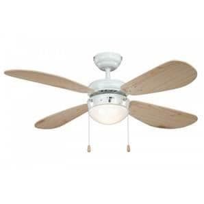 Takfläkt - AIRERYDER - Klassisk - Vit och furu - 3 hastigheter - 105 cm