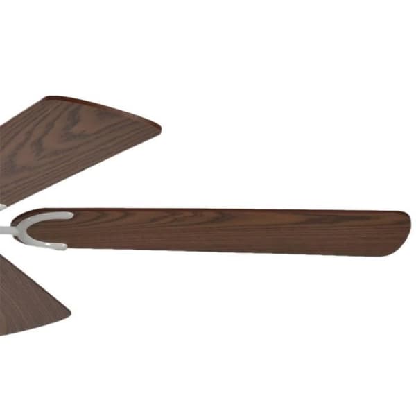 Klassisk tyst takfläkt 132 cm vitlackerad - Pepéo - Potkuri - Brun - 26-54 W - 3 hastigheter