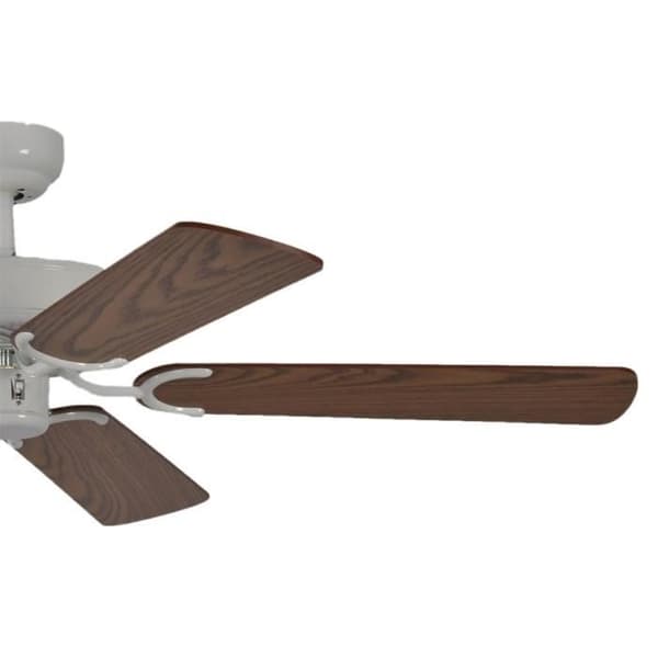 Klassisk tyst takfläkt 132 cm vitlackerad - Pepéo - Potkuri - Brun - 26-54 W - 3 hastigheter