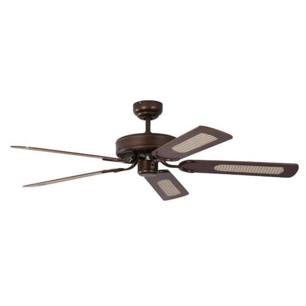 Klassisk tyst takfläkt 132 cm antik brons - Pepeo - Potkuri - Brun - Diameter 132 cm