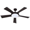 Miniatyrbillede 2 af 4: Wallis Black - Ø132cm loftventilator 38W + LED-belysning