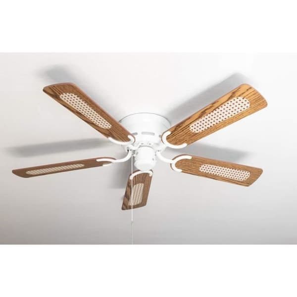 Takfläkt - Pepeo - Kisa Deluxe - Vit - 105 cm - Vändbara vingar