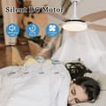 Miniatyrbillede 7 af 7: OBOSOE loftsventilator med LED-belysning - 6 hastigheder og dæmpbar belysning | 112cm | Fjernbetjening og vægstyring | Til stue og soveværelse