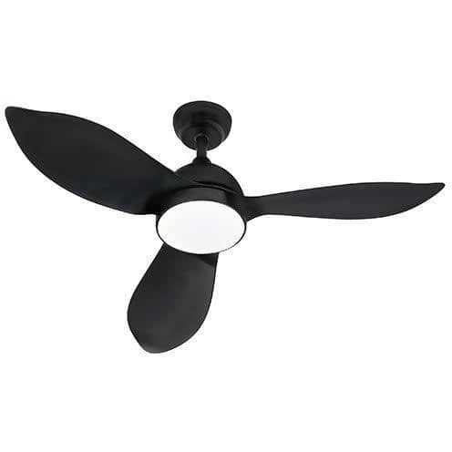 CORSICA Svart - Takfläkt Ø116cm 70W + LED-belysning