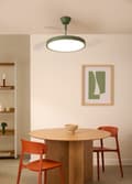 Miniatyrbillede 4 af 9: OBOSOE loftsventilator 42W 95cm lydløs med udtrækkelige blade LED-belysning fjernbetjening