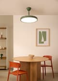 Miniatyrbillede 2 af 9: OBOSOE loftsventilator 42W 95cm lydløs med udtrækkelige blade LED-belysning fjernbetjening