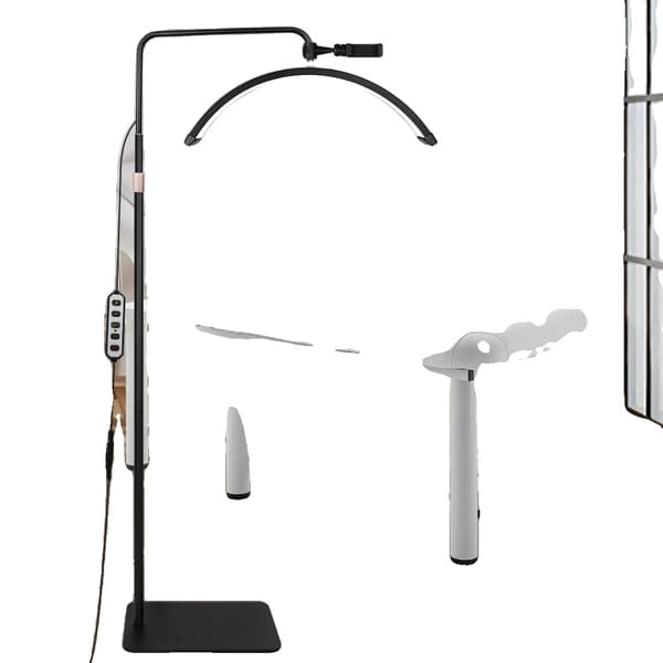 Lash Light, Justerbar højde 110-160 cm, 40W med 10 lysstyrkeniveauer,Sort EU -stik