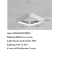 Miniatyrbild 2 av 2: Takfläktlampa, LED 45W Ljus, Smart APP Kontroll,B, fjärrkontroll