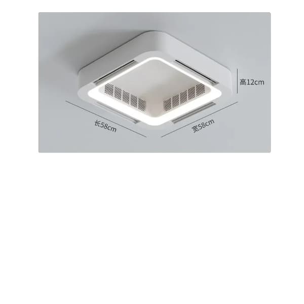 Takfläktlampa, LED 45W Ljus, Smart APP Kontroll,A, fjärrkontroll