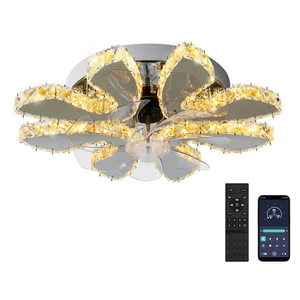 Takfläktlampa, fjärrkontroll, dimbar LED,Takfläktlampa c