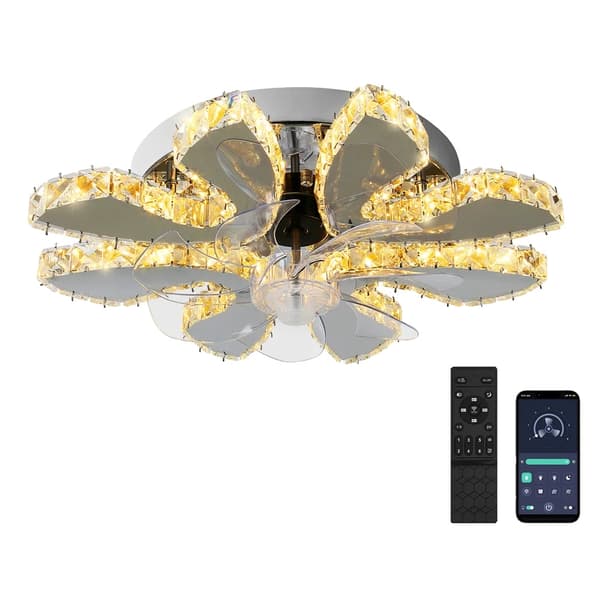 Takfläktlampa, fjärrkontroll, dimbar LED,Takfläktlampa c