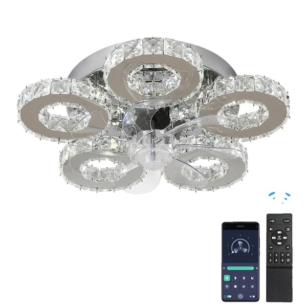Loftventilator Lys, Fjernbetjening, Dæmpbar LED,Loftventilator Lampe B