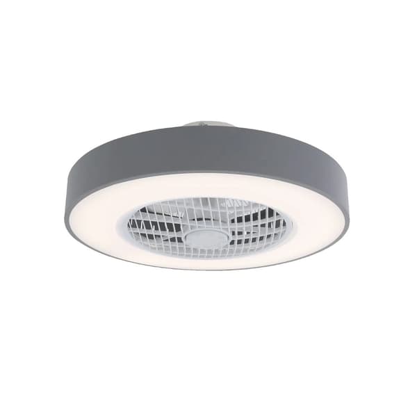 Takfläktlampa, Låg ljudnivå, Justerbar ljusstyrka,Grå