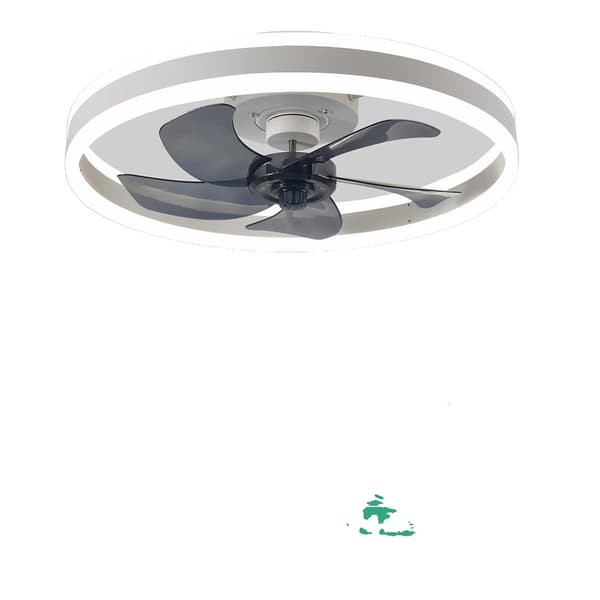 Takfläkt med belysning, fjärrkontroll, justerbar hastighet, dimbar belysning,Vit 1, APP med RC Dimmable