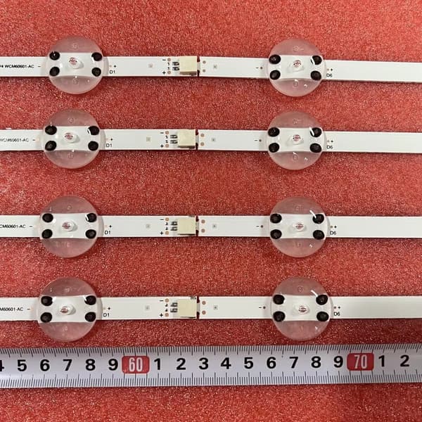 LED-bakgrundsbelysningsset, 125,7 mm bredd, energieffektiv, dimbar