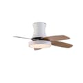 Pikkukuva 1 / 2: Flush Mount -kattofaani, 6-nopeusohjaus, energiatehokas LED-valo,Ruskea