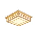 Miniatyrbild 1 av 2: Taklampa, Konstruktion i Furu, Fyrkantig Form, Dimbar LED,ljus gul